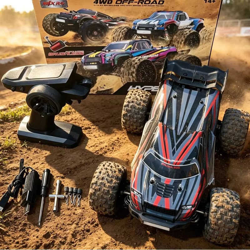 Rc Hobby Grade Monster Truck - MJX Hyper Go 16210 1/16 Gris
