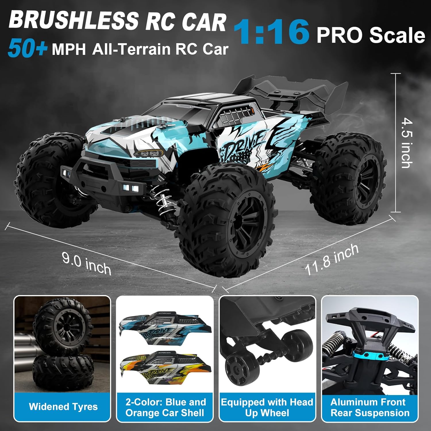 Camioneta Monstruo RC sin Esco - Rc Hobby Grade Monster Truck reseña y precio
