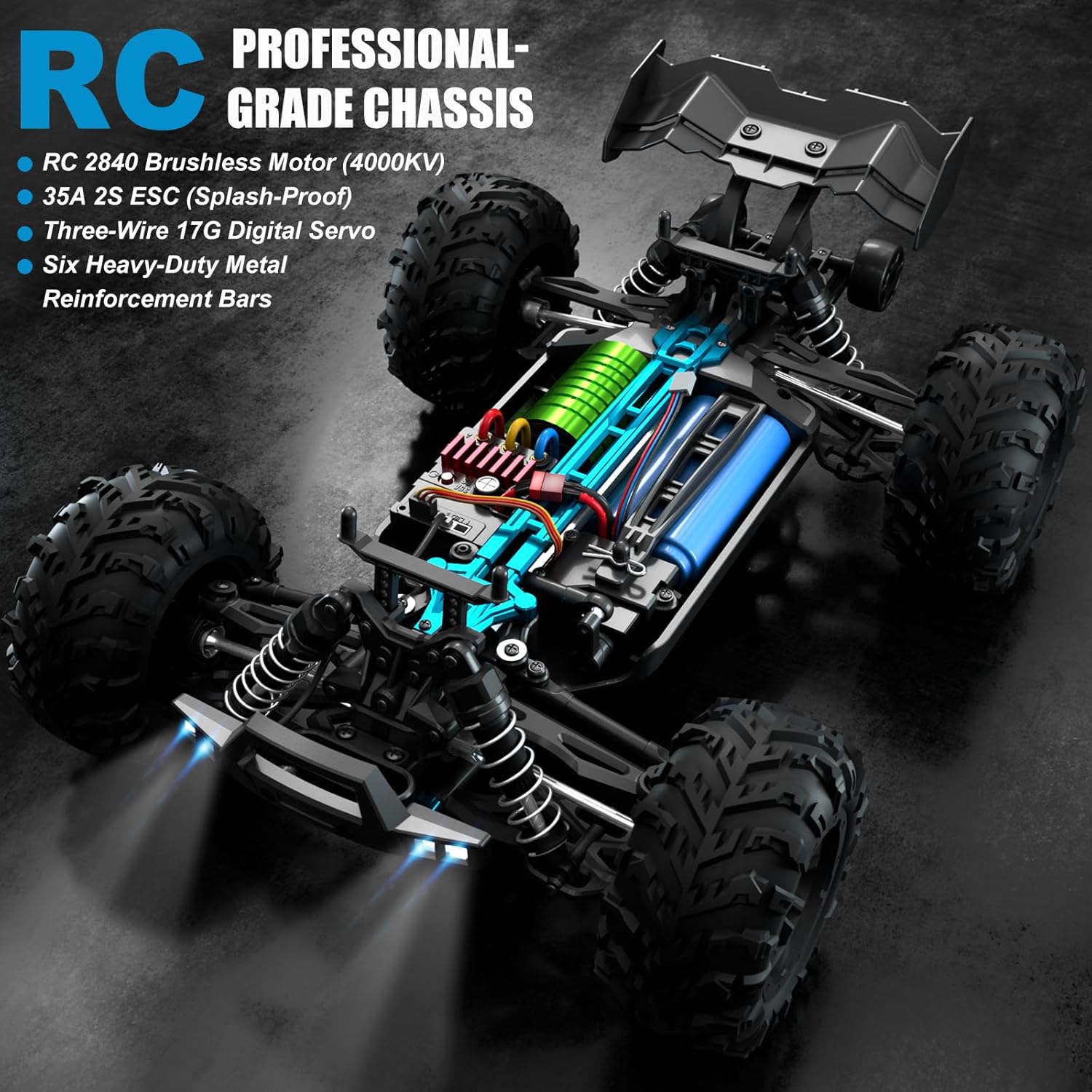 Camioneta Monstruo RC sin Esco - Rc Hobby Grade Monster Truck reseña y precio