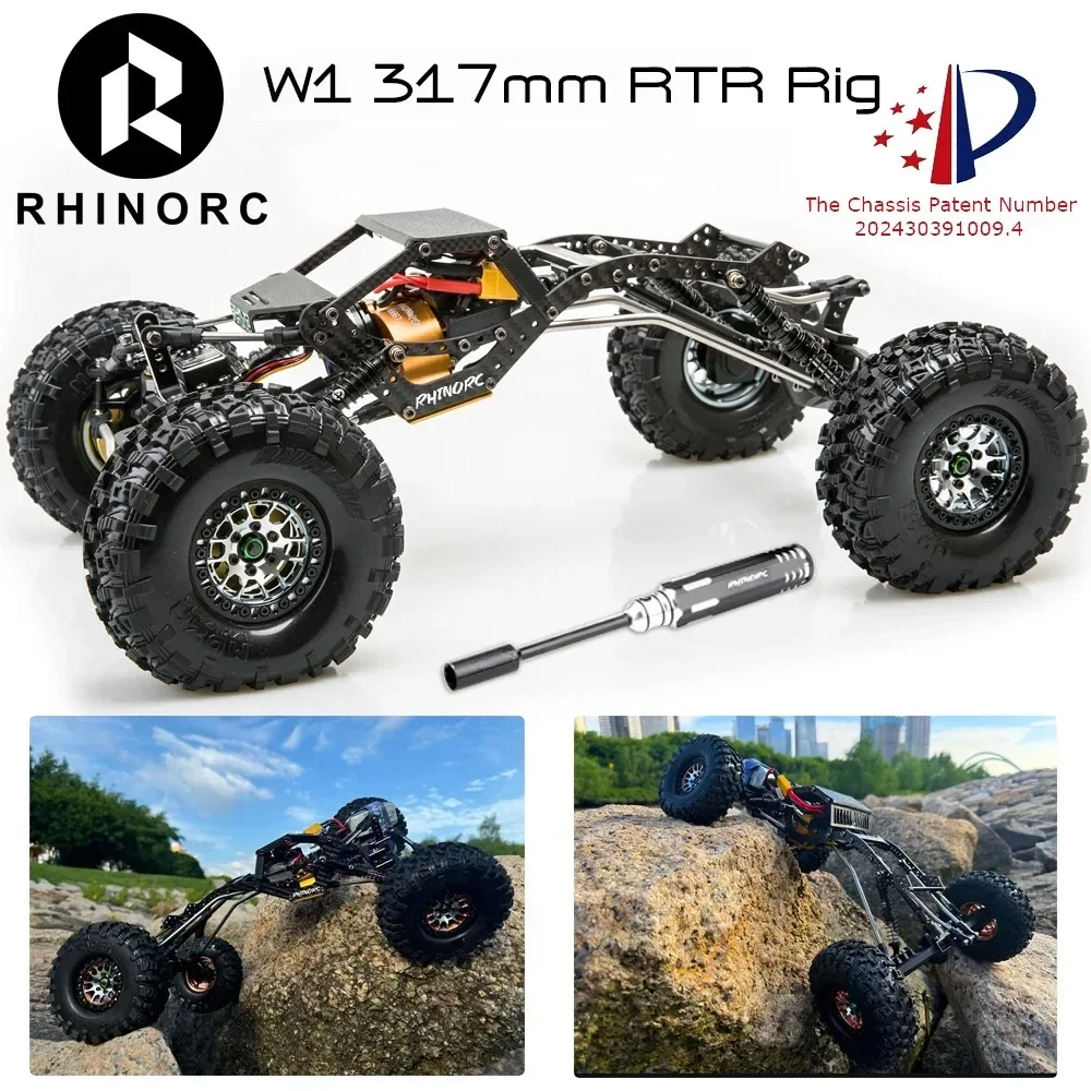 Chasis RhinoRC W1 de 317 mm, E - Rc Hobby Plus reseña y precio