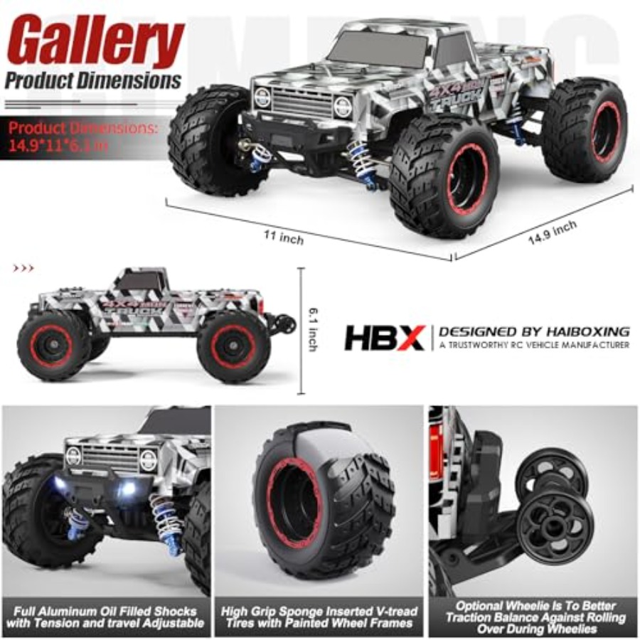 Camioneta Monstruo RC 4x4 Todo - Rc Hobby Grade Monster Truck reseña y precio
