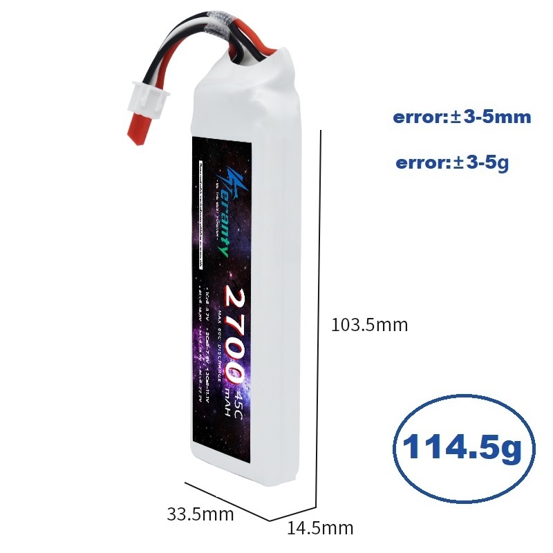 1/3 Uds 2S 7,4 V batería Lipo  - Rc Hobby Grade Car reseña y precio