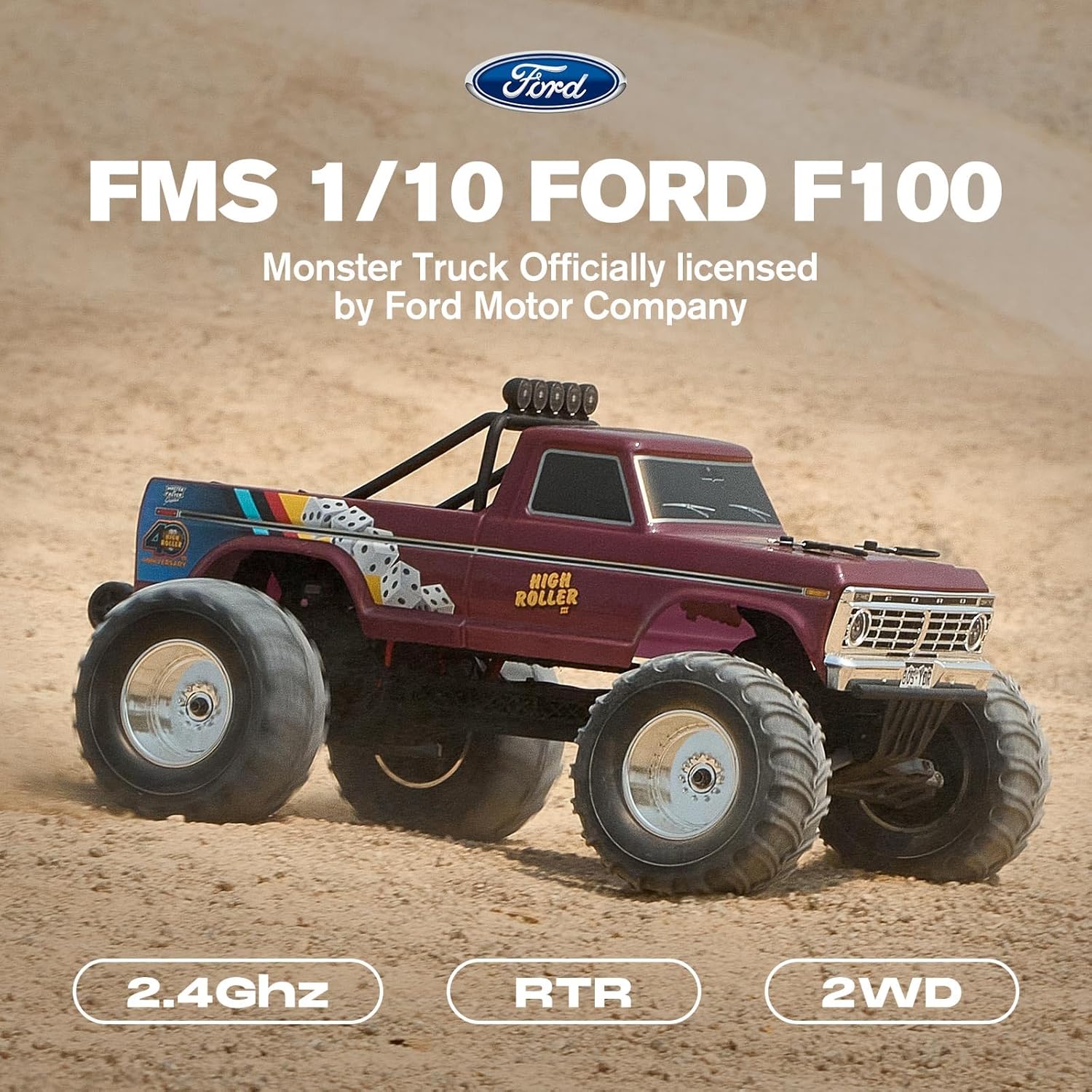 Camioneta Ford F-100 RC Monste - Rc Hobby Grade Monster Truck reseña y precio