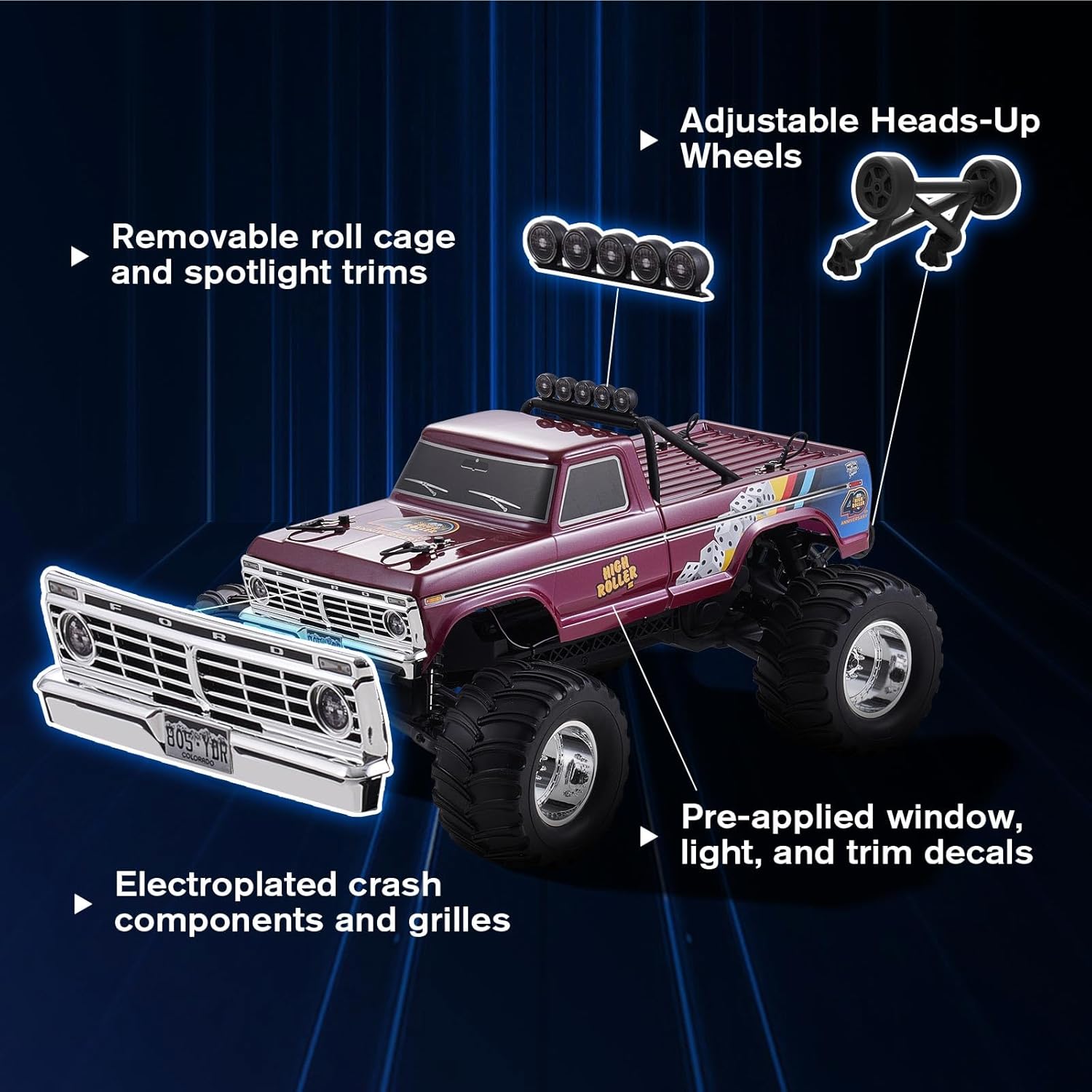 Camioneta Ford F-100 RC Monste - Rc Hobby Grade Monster Truck reseña y precio