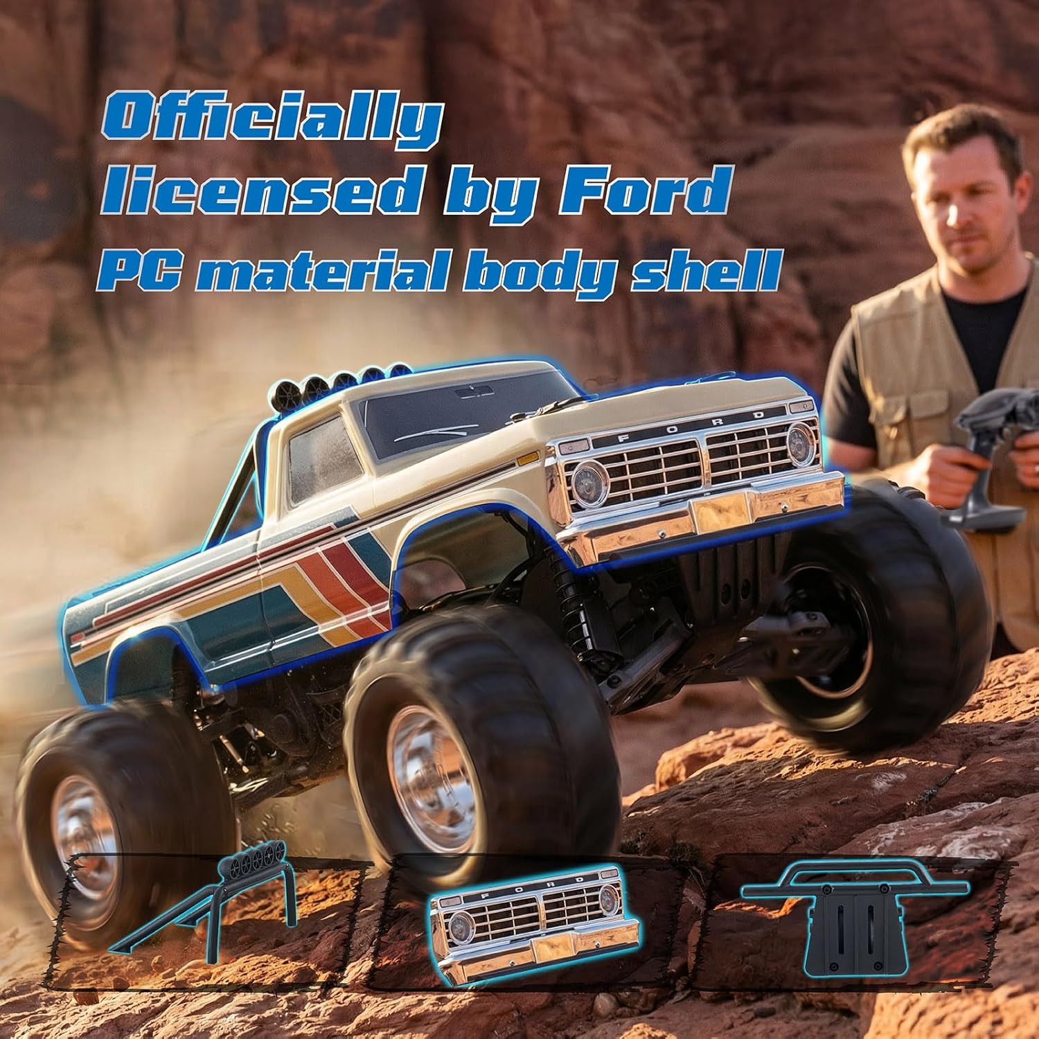 Coche Teledirigido Ford F-100  - Rc Hobby Grade Monster Truck reseña y precio