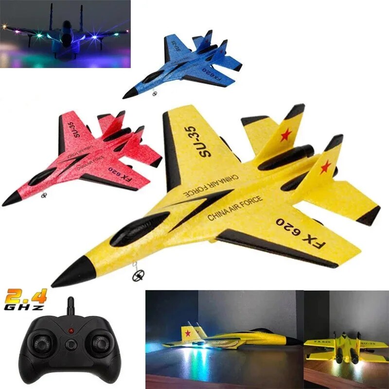 SU35 RC avión FX620 FX820 2,4G - Rc Hobby Plane reseña y precio