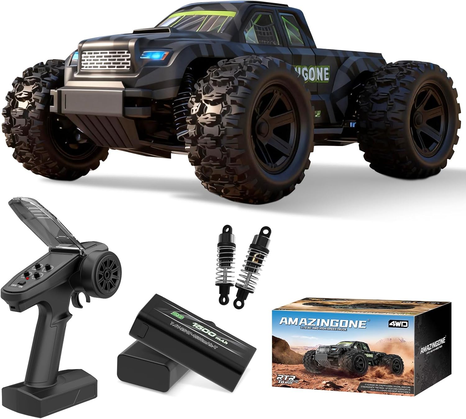 JT18W Coche RC 4WD de Alta Vel - Rc Hobby Grade Monster Truck reseña y precio